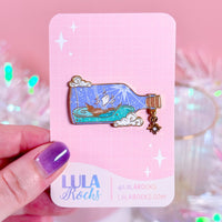 Ship in a Bottle Enamel Pin