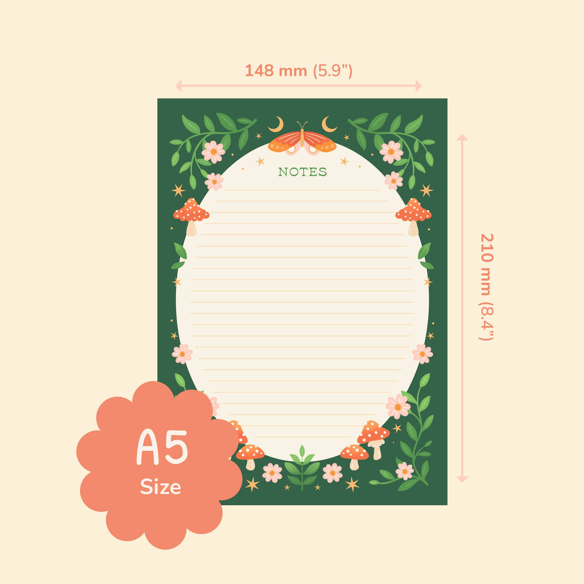 Forest Realm Notepad – Literature Stationery Gifts