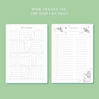 Whimsical Reading Journal – Literary 50 Book Review Notebook