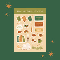 Forest Reading Journal Sticker Sheet - Fantasy Journaling