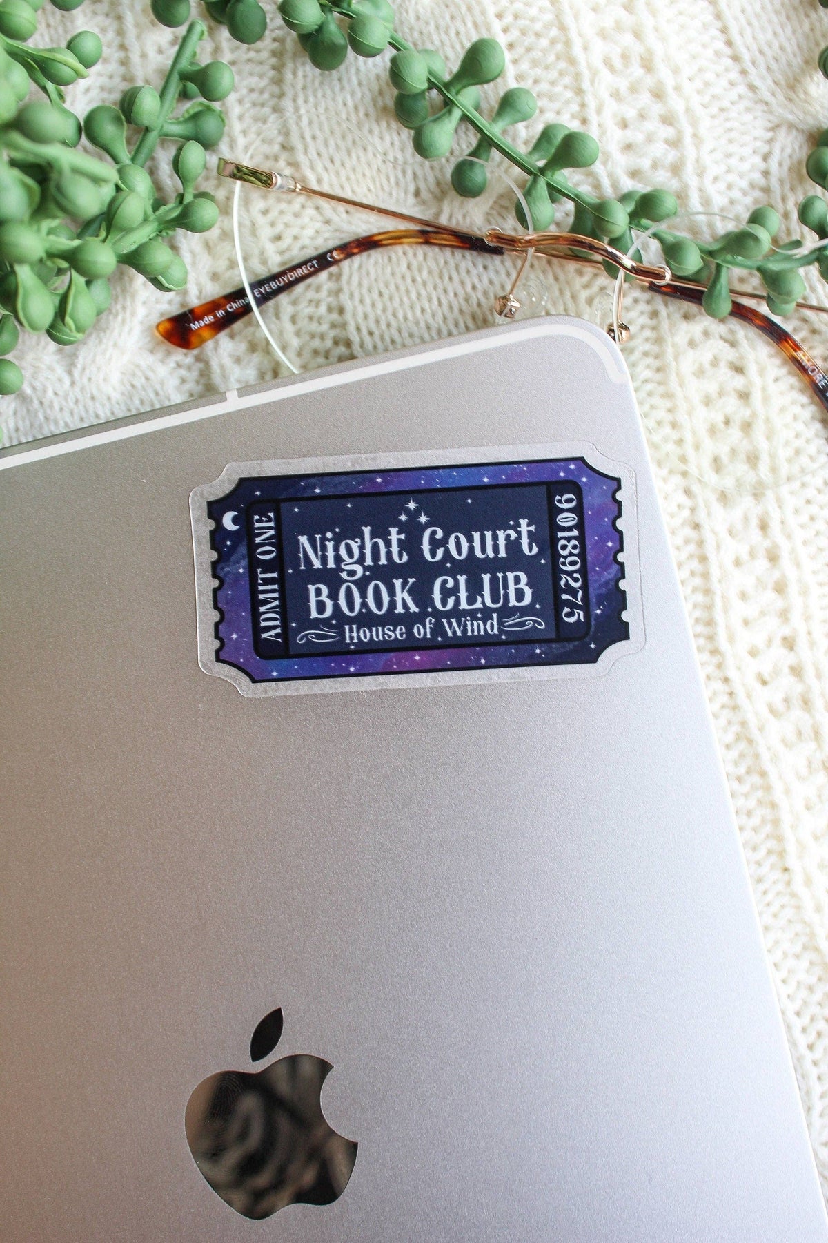 Night Court Book Club Ticket Sticker