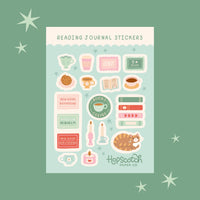 Reading Journal Sticker Sheet - Literary Stationery and Gift