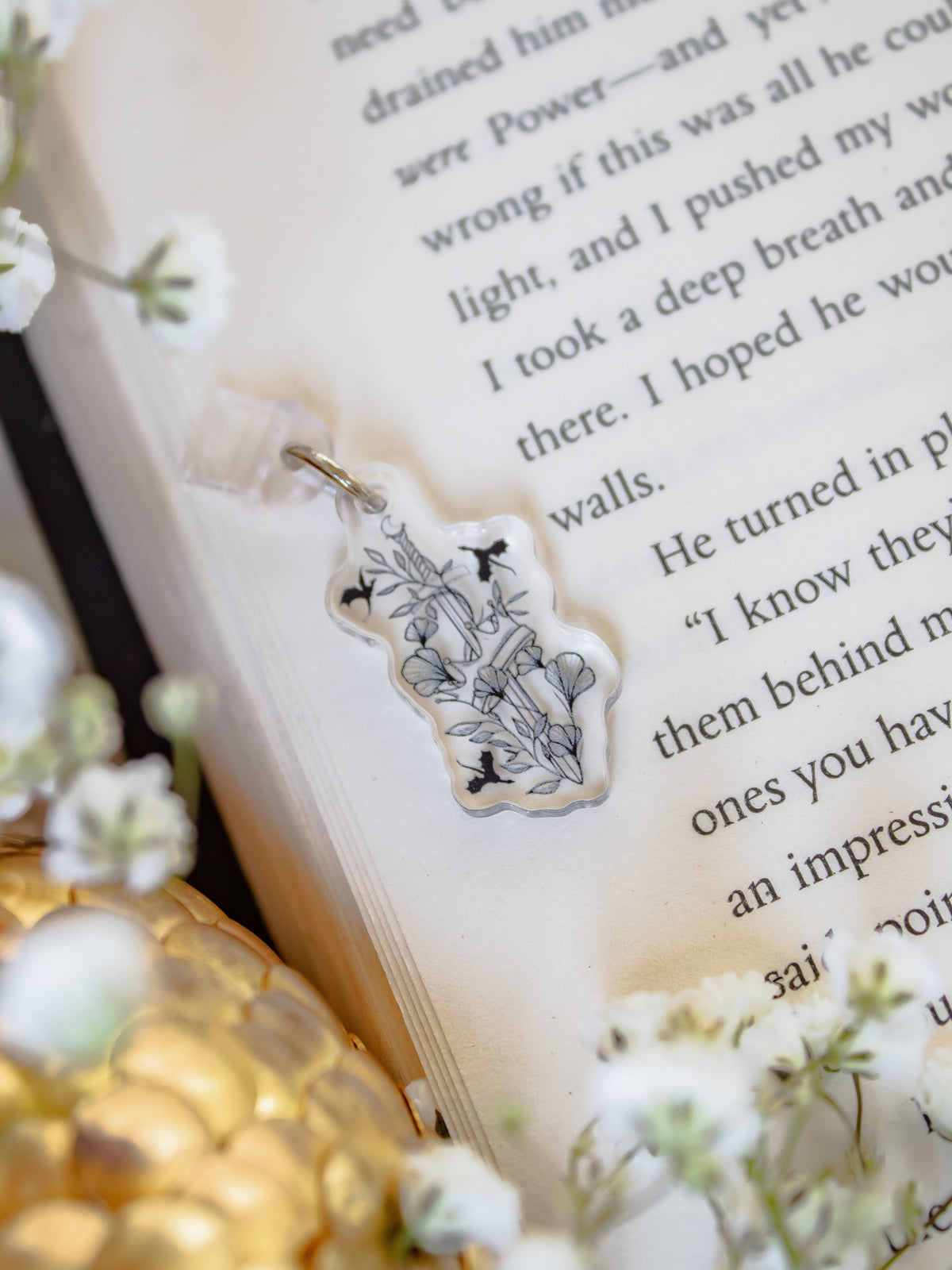 Fantasy Dragon Sword Kindle Charm