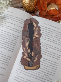 Black Flame Candle Bookmark