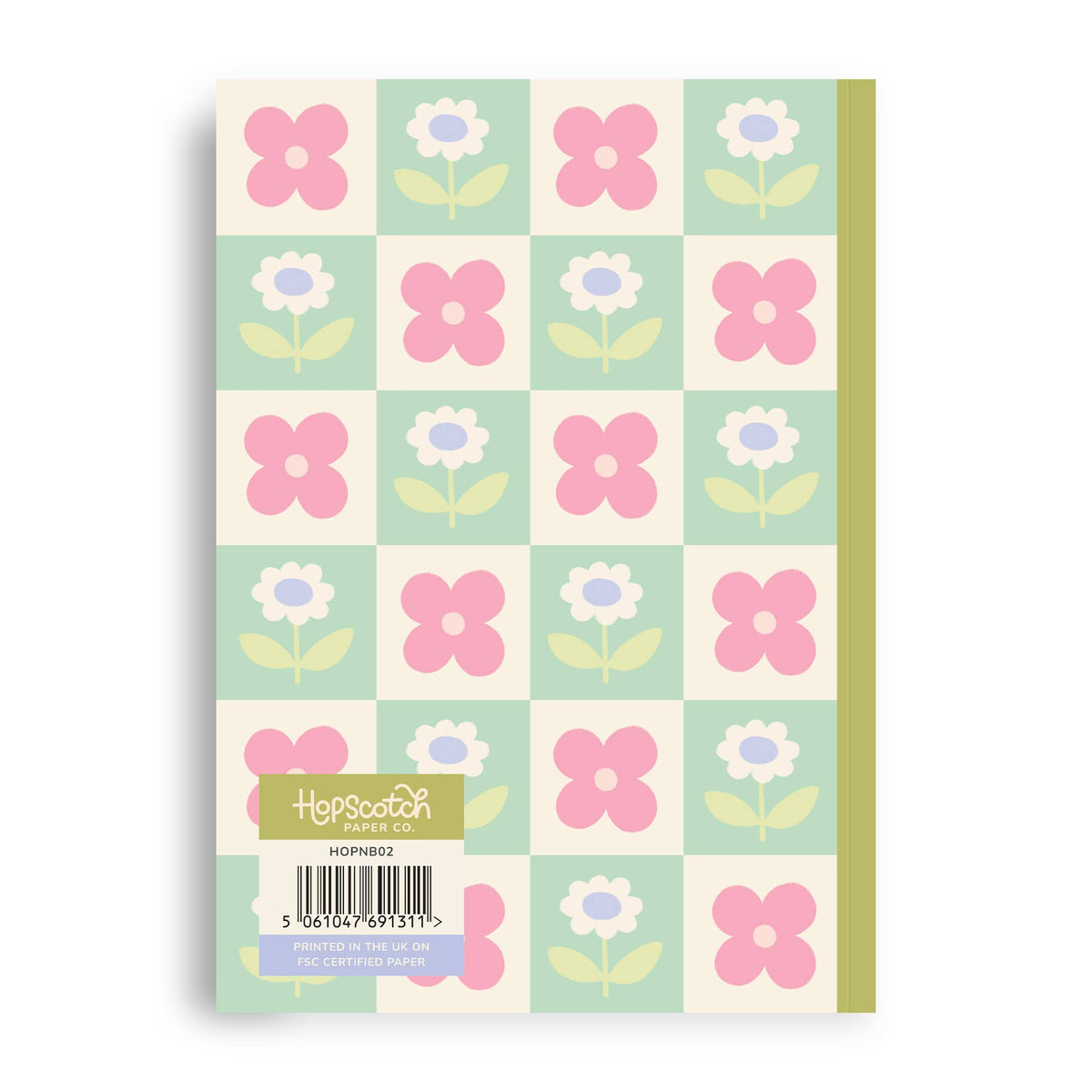 Floral Notebook – A5 Journal with 80 Lined Pages