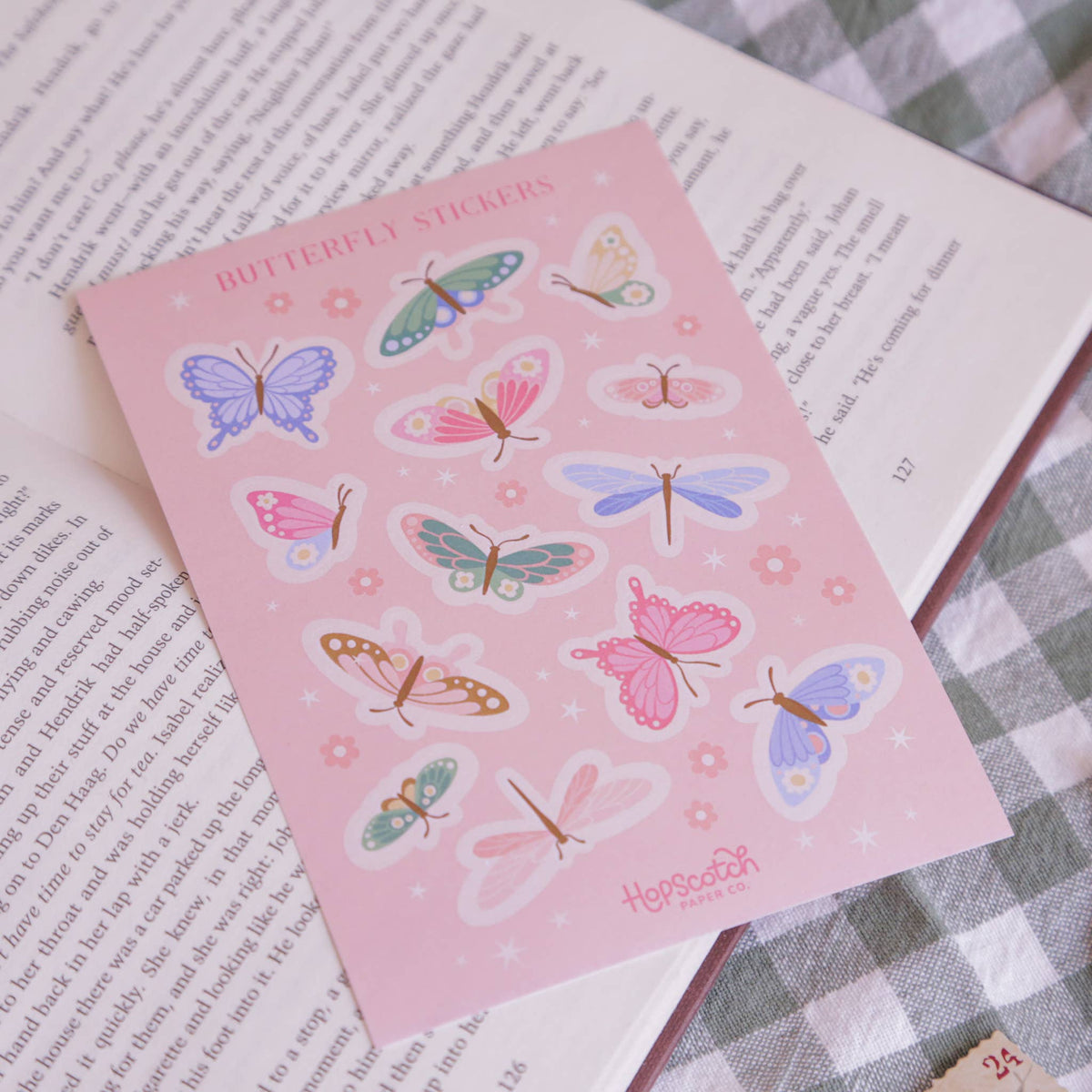 Butterflies Sticker Sheet - Fantasy Book Gifts