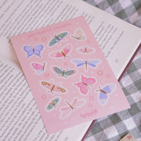 Butterflies Sticker Sheet - Fantasy Book Gifts