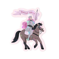 Fantasy Queen Holographic Vinyl Sticker - Feminist Sticker