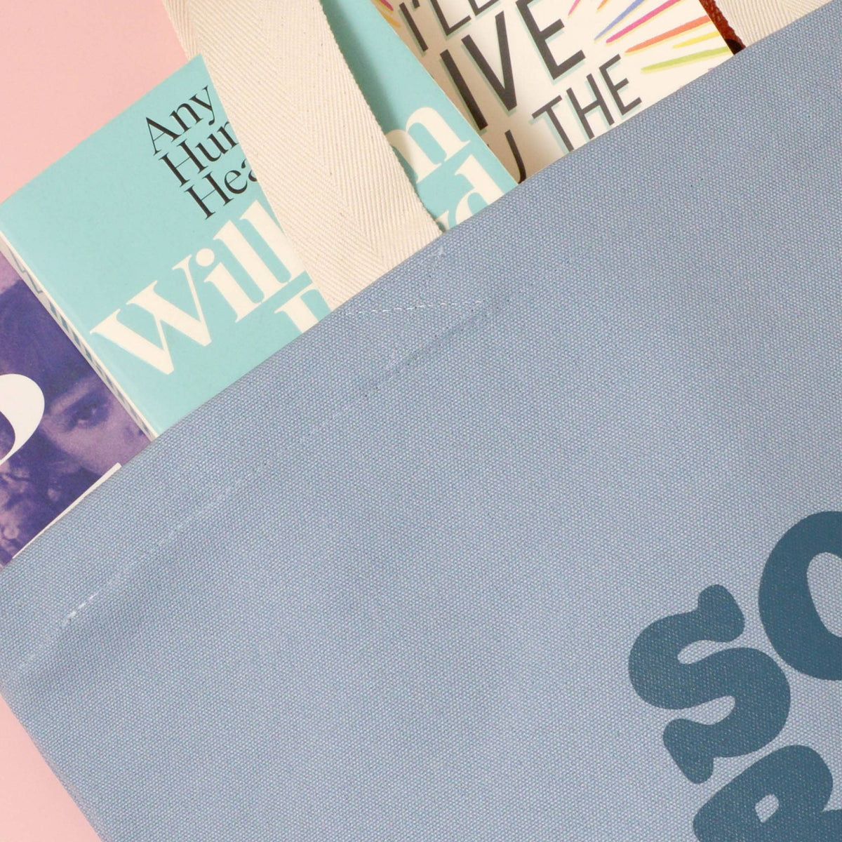 Solo Book Club - Light Blue Canvas Tote Bag