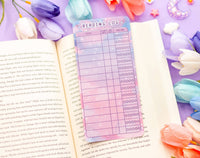 Game Time Reading Log Bookmark