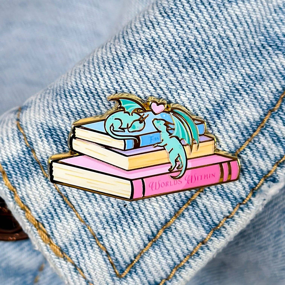 Sleepy Dragons Enamel Pin