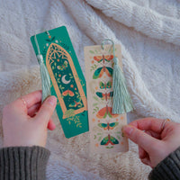 Forest Window, Fantasy Bookmark with Tassel
