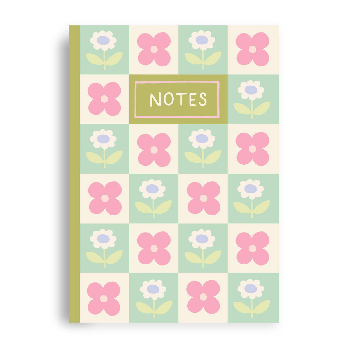 Floral Notebook – A5 Journal with 80 Lined Pages