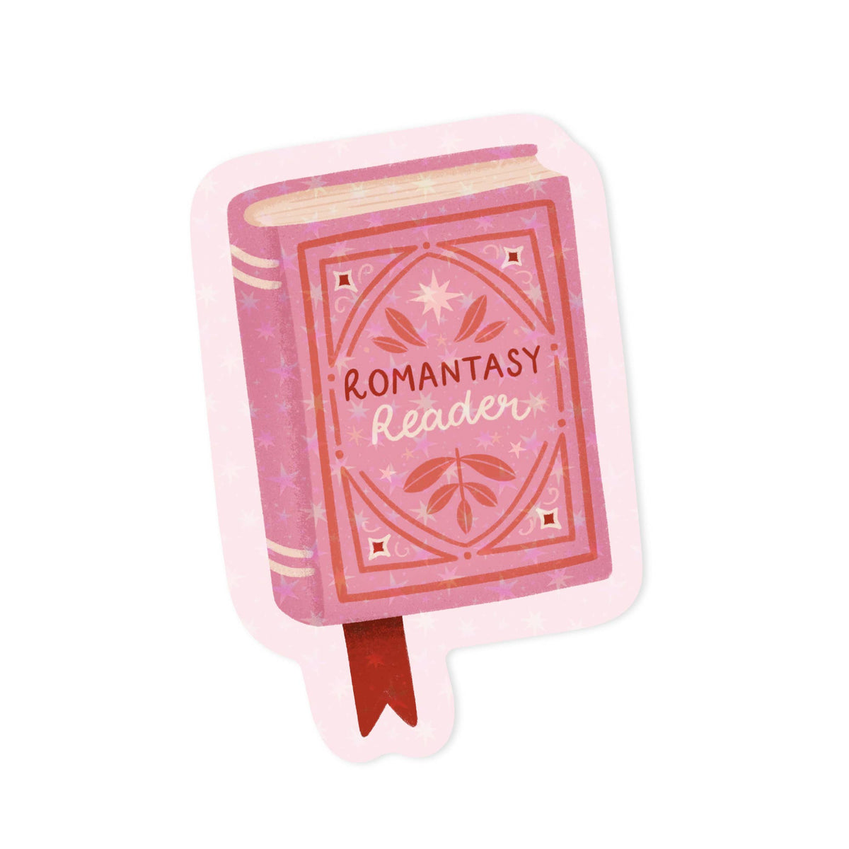 Romantasy Reader Holographic Vinyl Sticker - Book Sticker