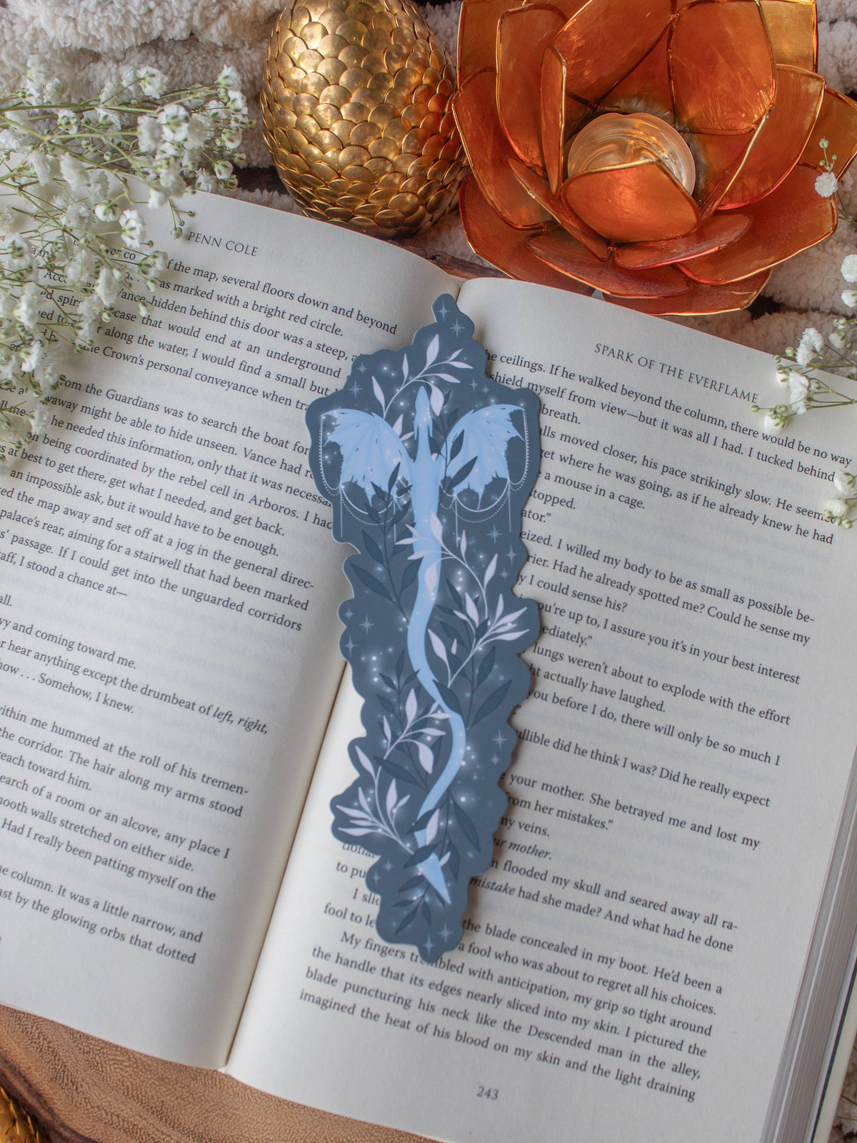 When the Moon Hatched Moonplume Dragon Bookmark