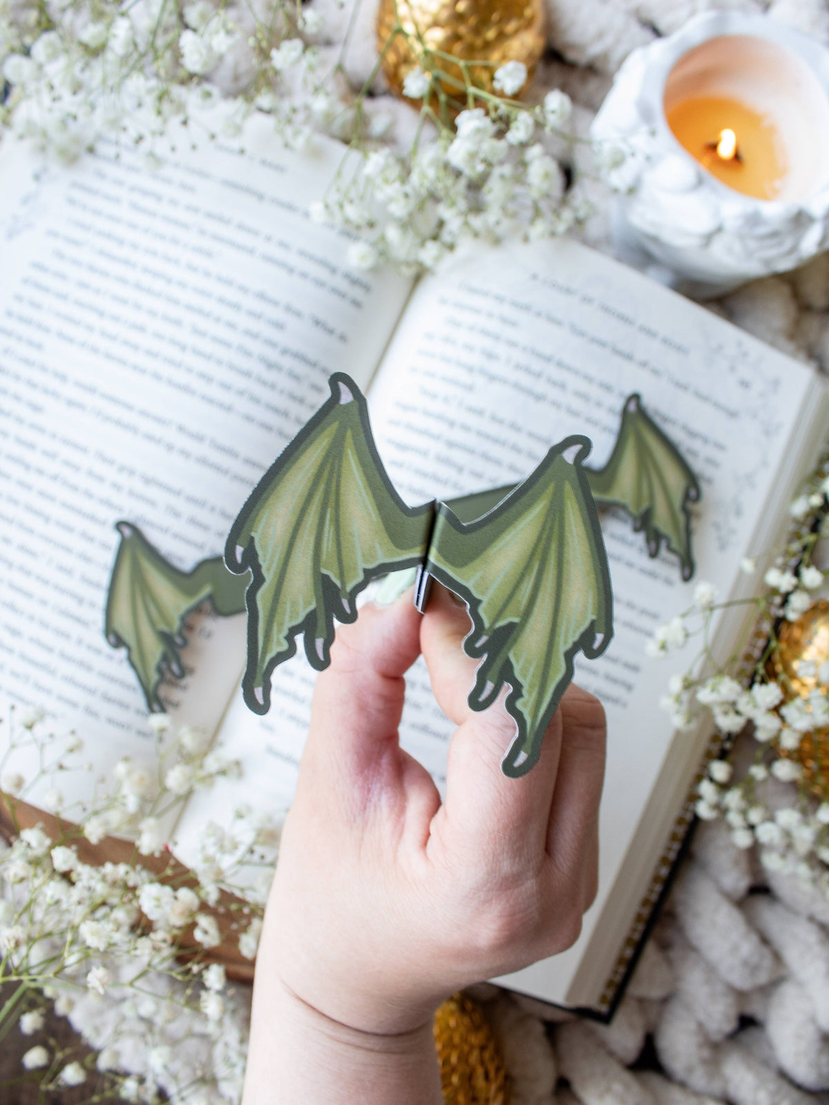 3D Dragon Wings Bookmark