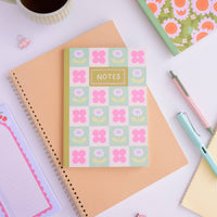 Floral Notebook – A5 Journal with 80 Lined Pages