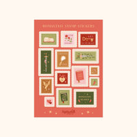 Romantasy Stamps Sticker Sheet - Fantasy Book Gifts
