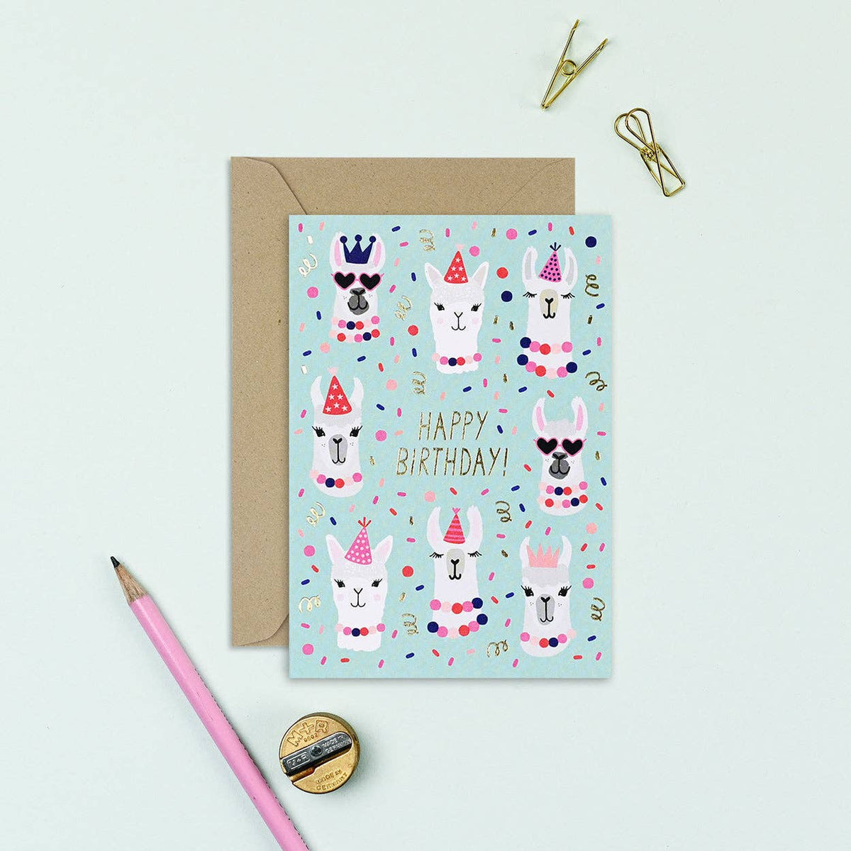 Party Llamas Birthday Card