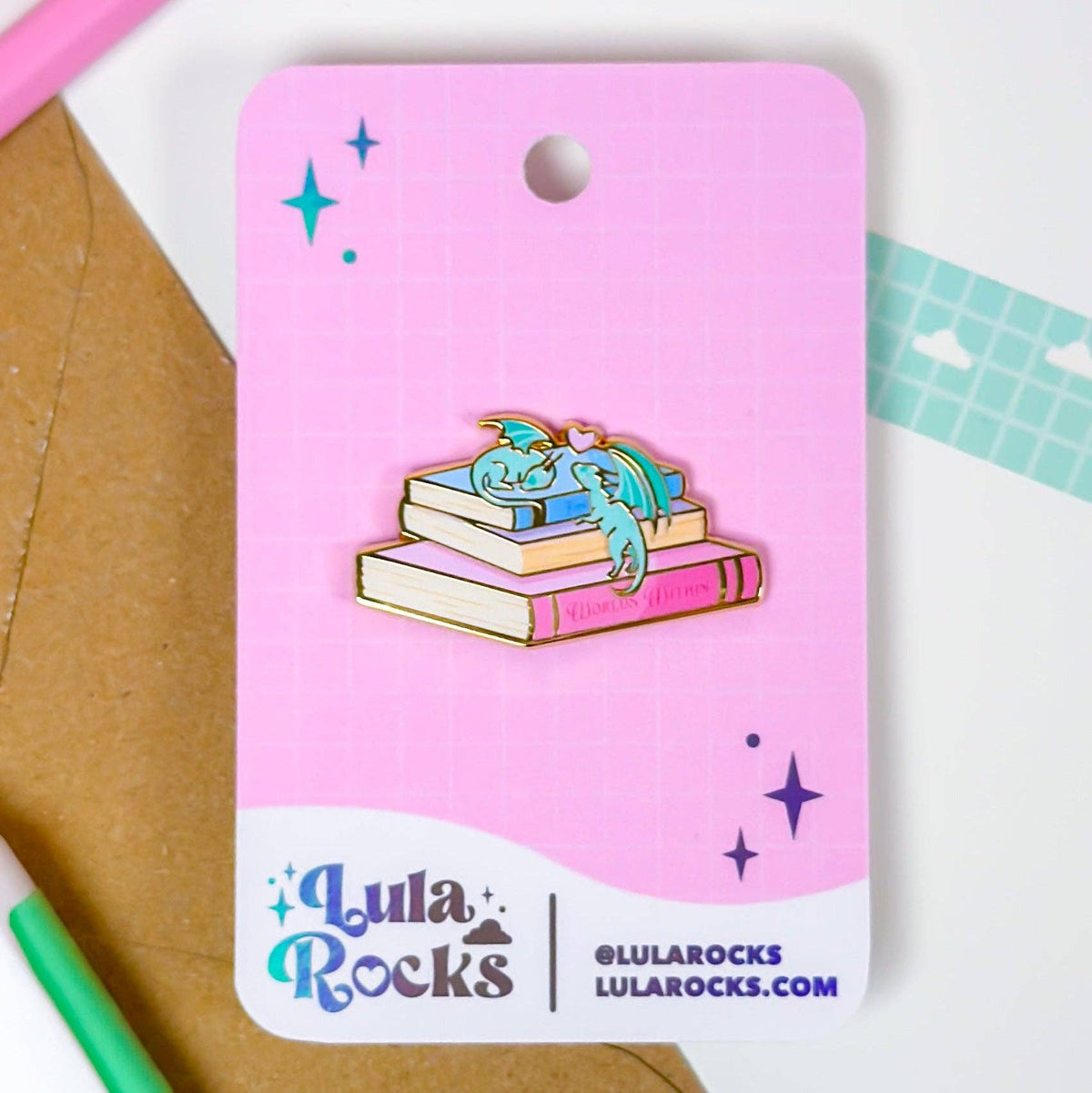 Sleepy Dragons Enamel Pin