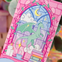 B GRADE | Library Window Holographic Foiled Bookmark – Limited Edition - Fantasy Bookish Bookmark