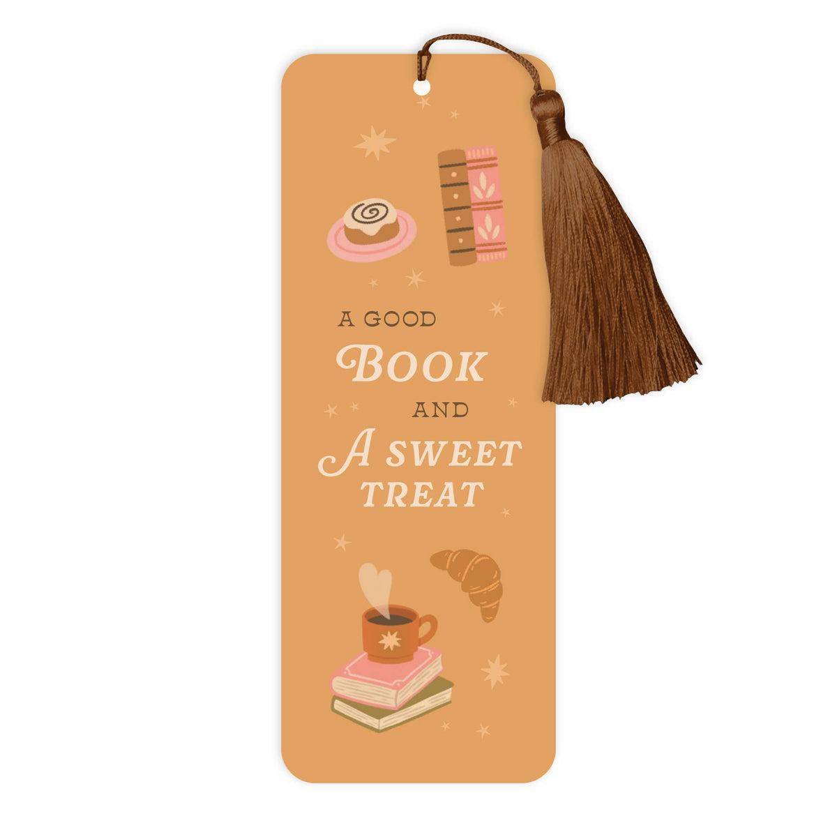 A Good Book and a Sweet Treat Bookmark with Tassel – Cosy Gift