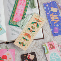 Moths Fantasy Bookmark with Tassel