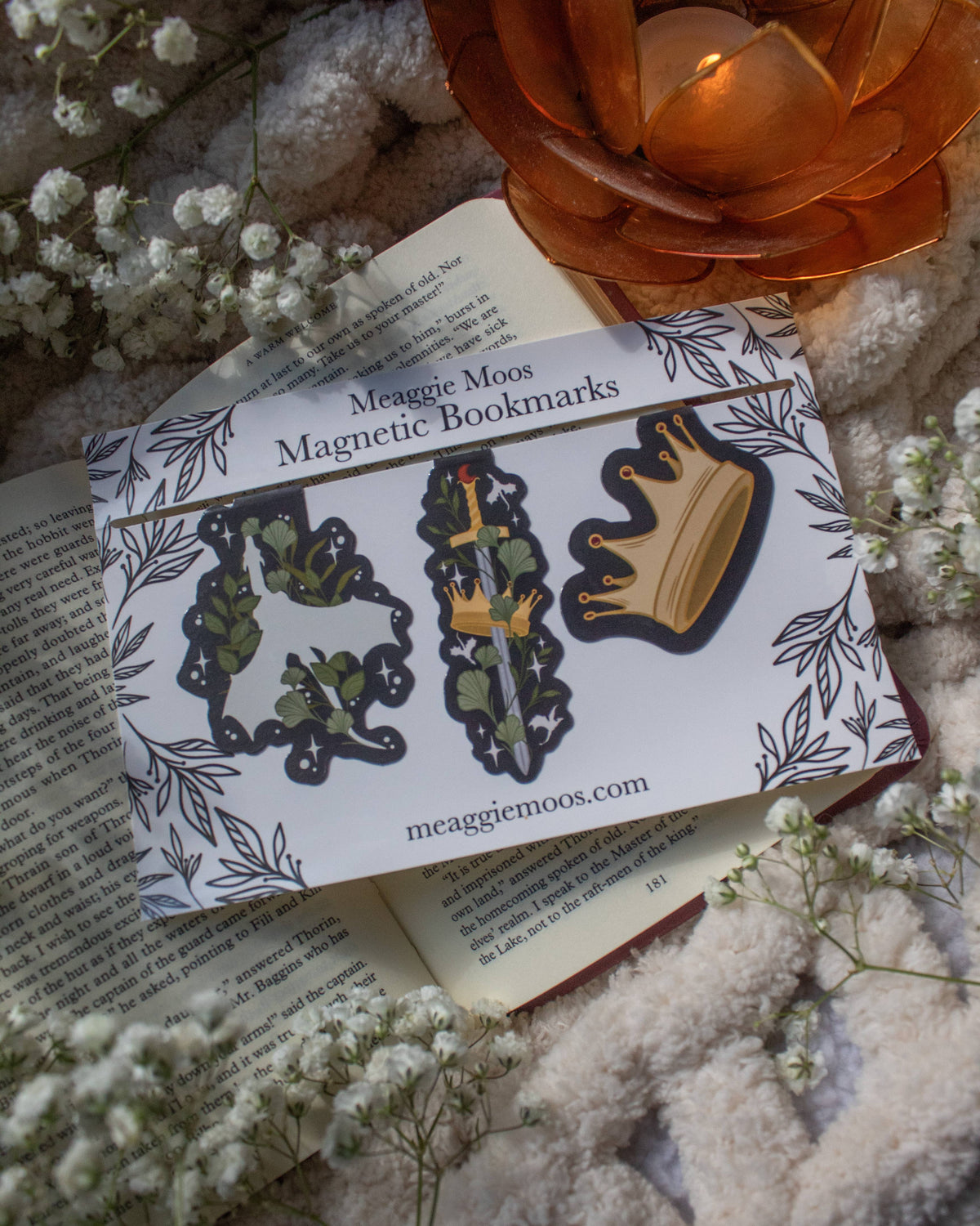 Fantasy Reader Magnetic Bookmarks