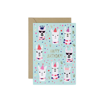 Party Llamas Birthday Card