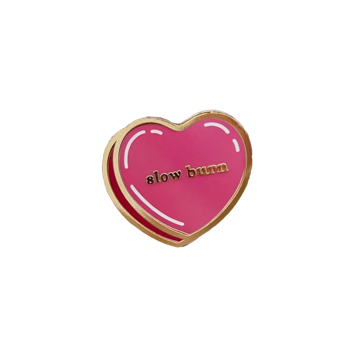 Slow burn enamel pin