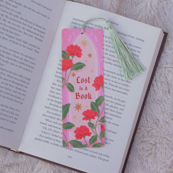 Lost In A Book Fantasy Bookmark with Tassel