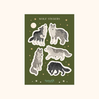 Wolves Sticker Sheet - Fantasy Book & Journaling Gifts