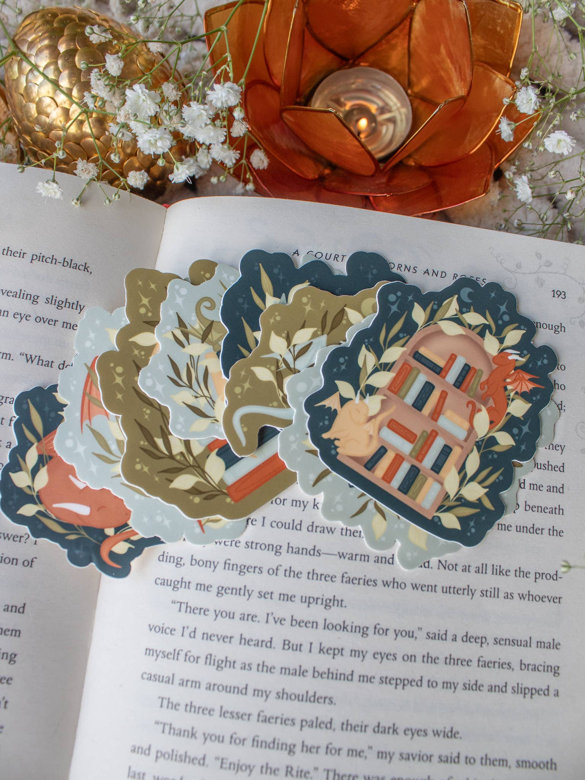 Flying Book Dragon Sticker