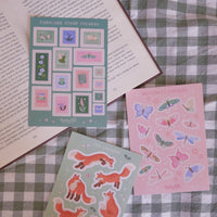Butterflies Sticker Sheet - Fantasy Book Gifts