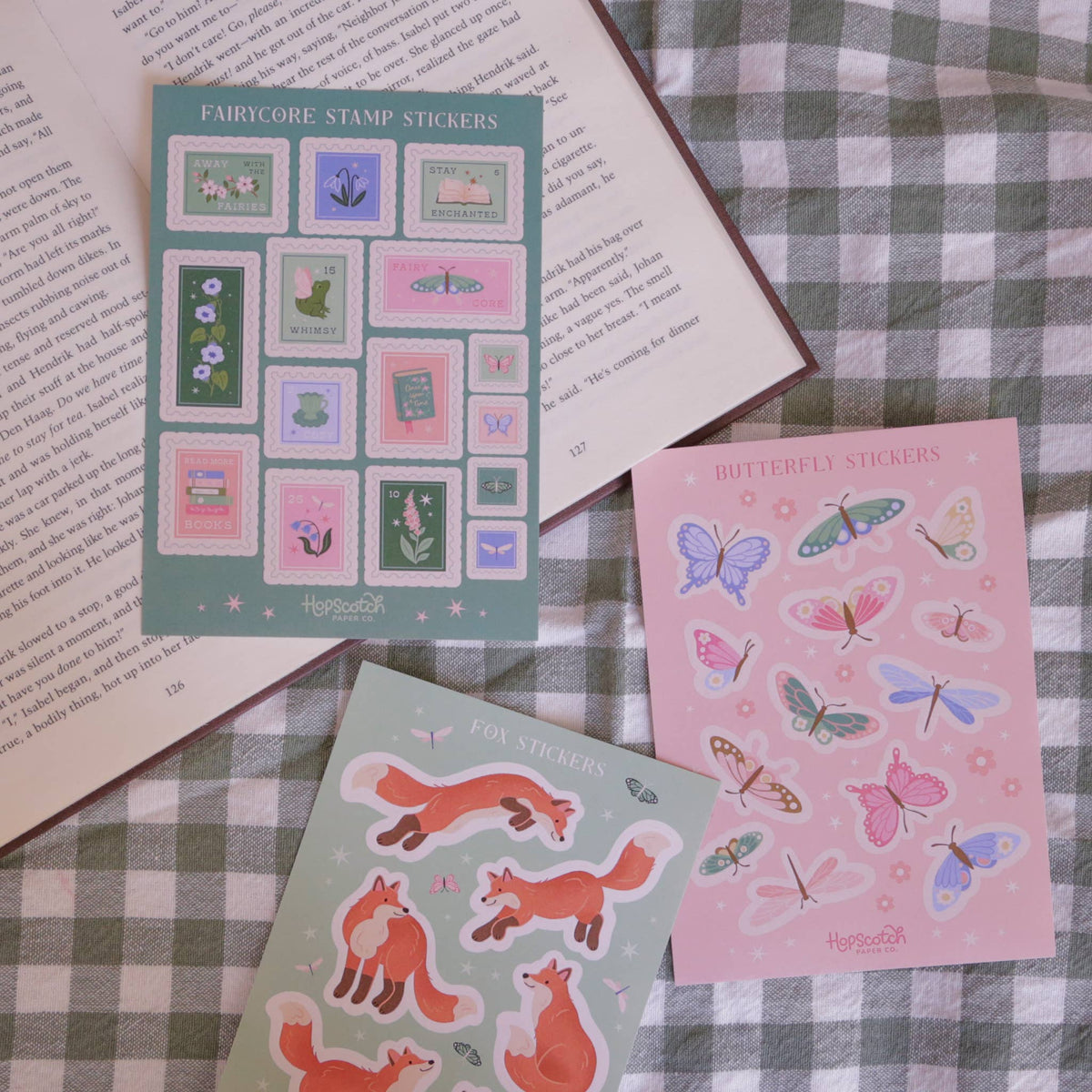 Foxes Sticker Sheet - Fantasy Book Gifts
