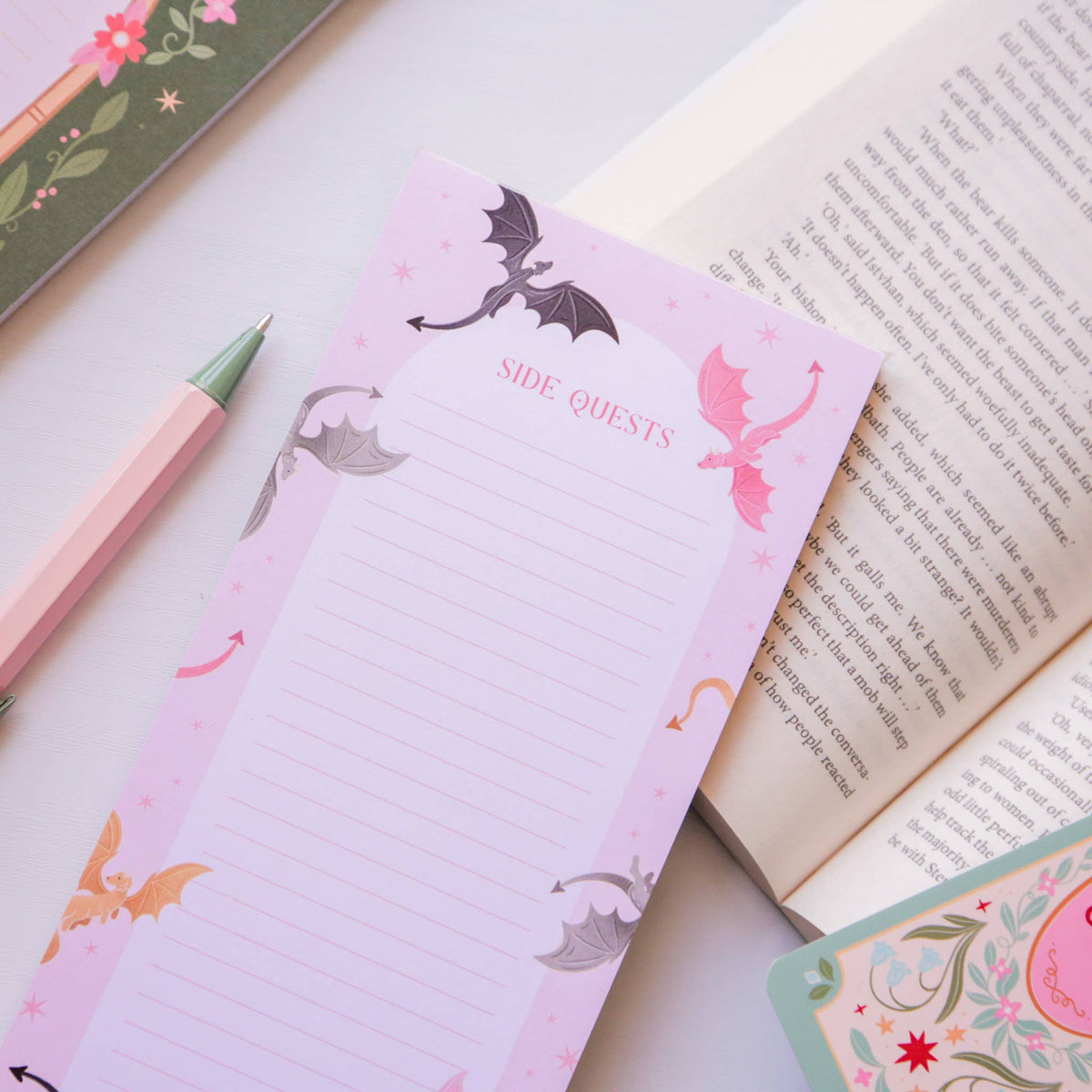 Side Quests List Pad – Fantasy Stationery Gifts