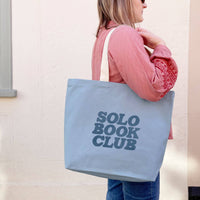 Solo Book Club - Light Blue Canvas Tote Bag
