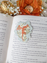 Flying Book Dragon Sticker