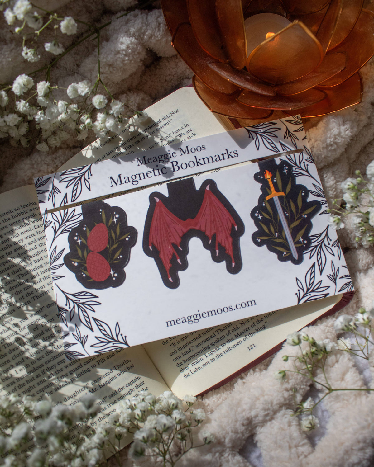 Dragons Magnetic Bookmarks set