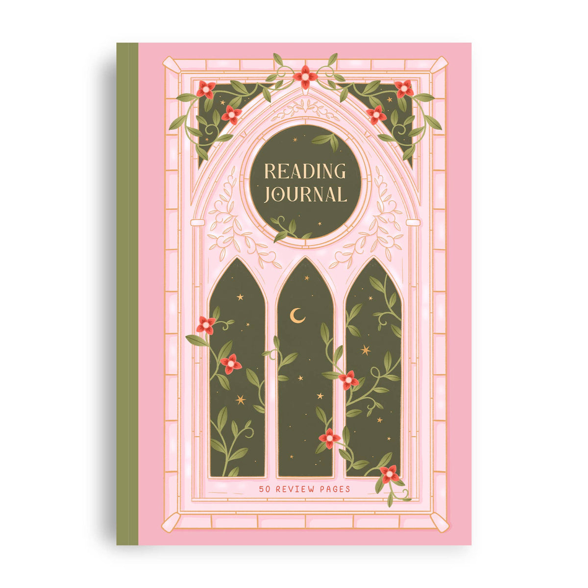Romantasy Reading Journal – Literary 50 Book Review Notebook