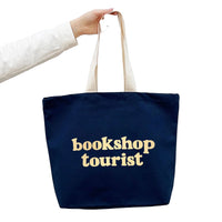 Bookshop Tourist - Midnight Blue Tote Bag