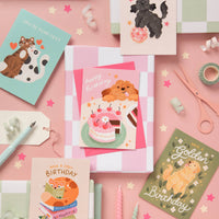 Golden Birthday, Golden Retriever Dog Birthday Card