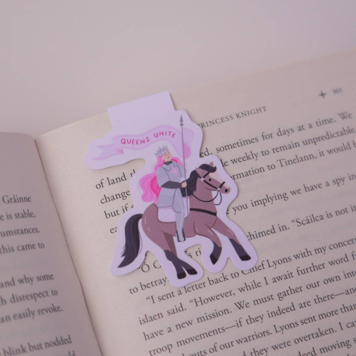 Fantasy Queen Magnetic Bookmark - Feminist Book Accessory