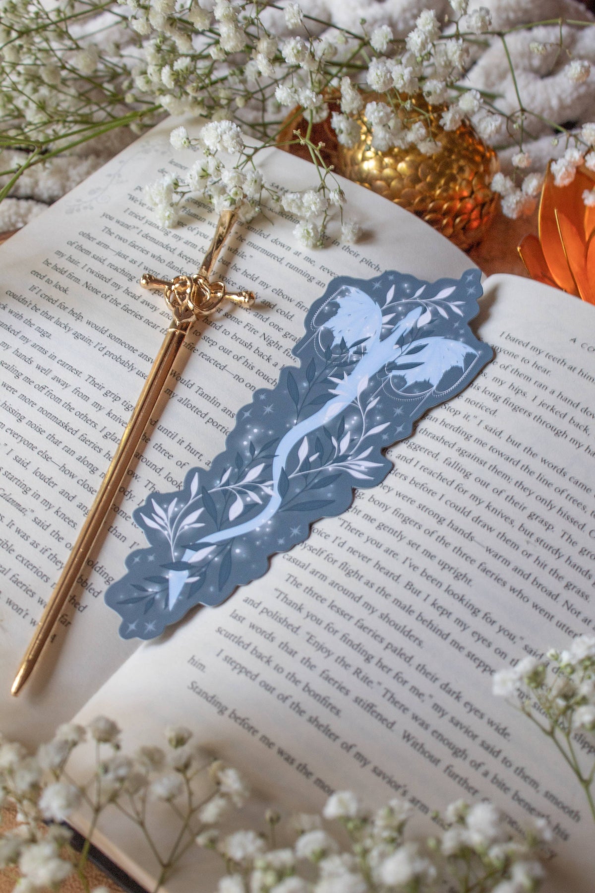 When the Moon Hatched Moonplume Dragon Bookmark