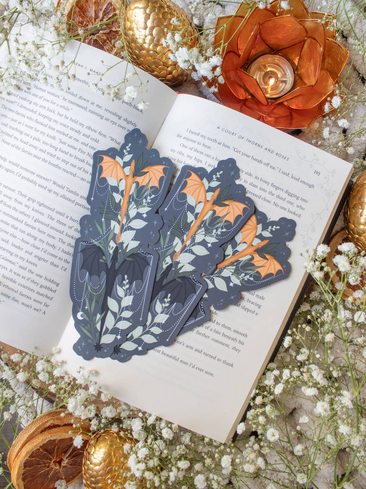 Fourth Wing Tairn and Andarna Bookmark