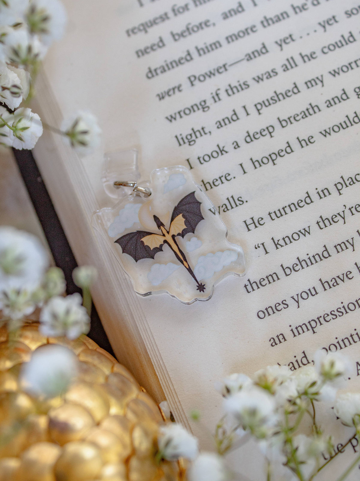 Fourth Wing Signet Kindle Charm