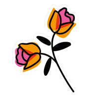 Rose stem sticker