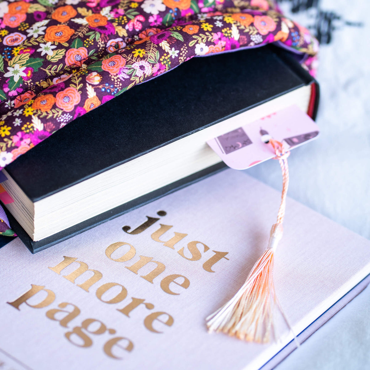 Botanical books tassel bookmark