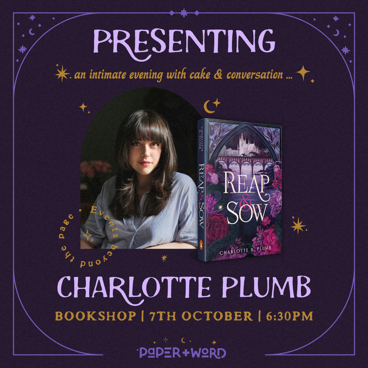 Charlotte Plumb - Reap & Sow event