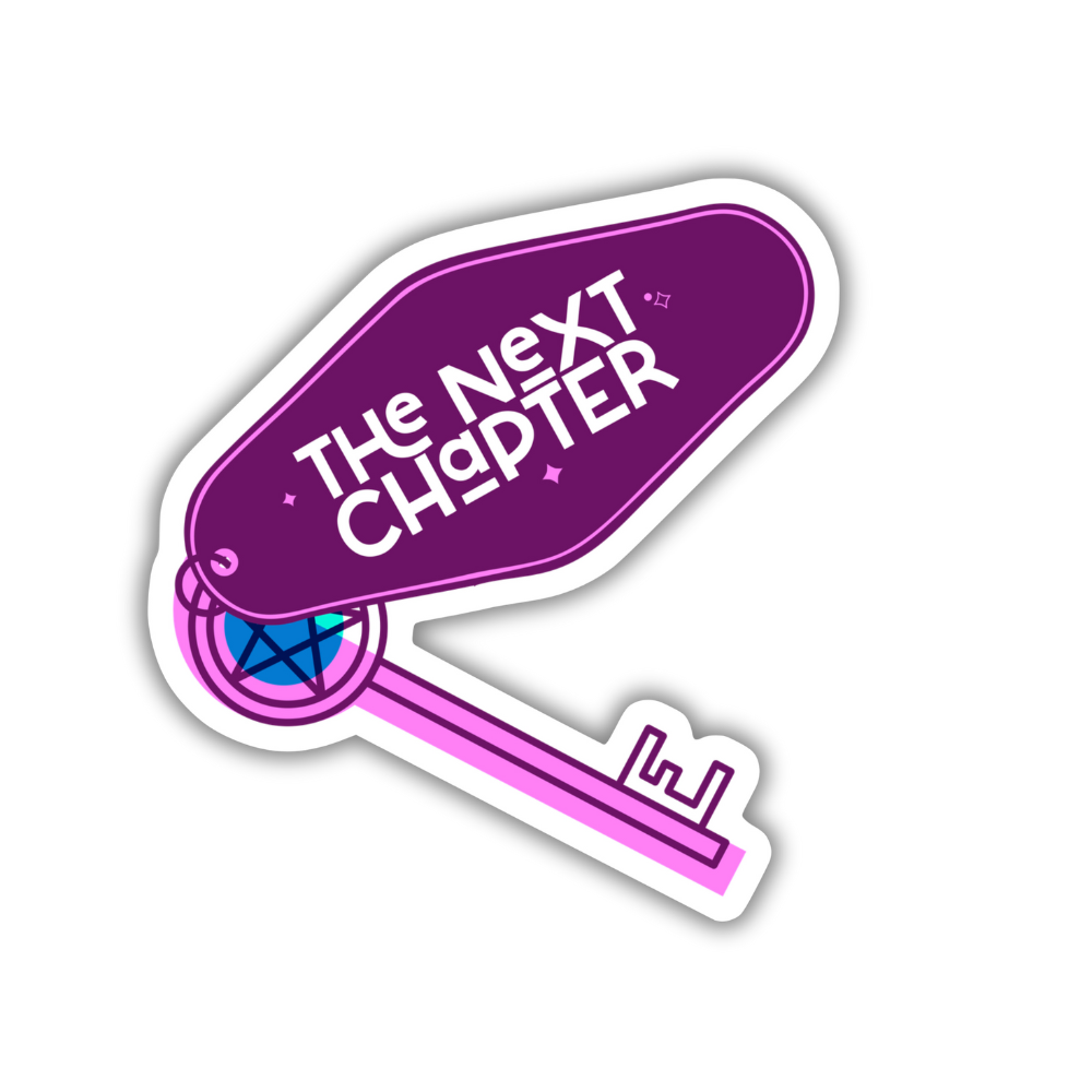 Next chapter key sticker
